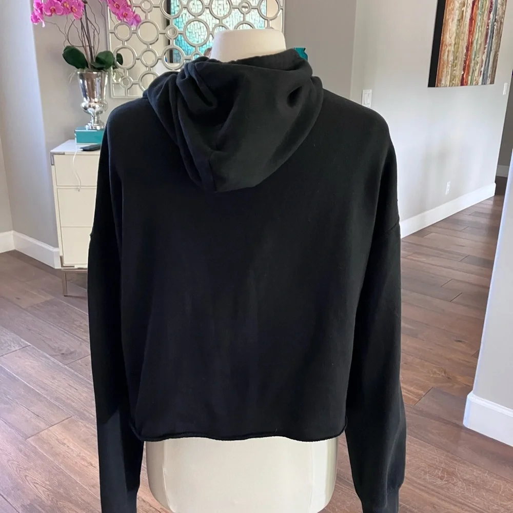 Womens Cropped Hooded LMU Sweatshirt-L - Picture 4 of 12